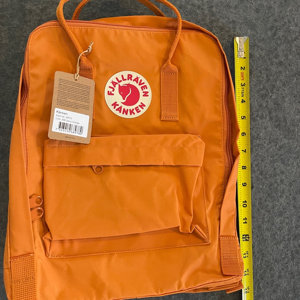 NWT Fjalllraven water resistant 13 laptop spicy orange backpack or hand carry